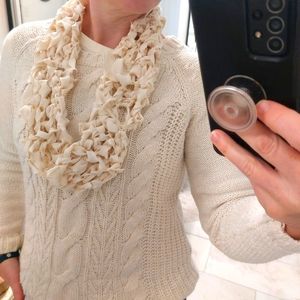 Handmade Luxe Silk Scarf Upcycled Soft